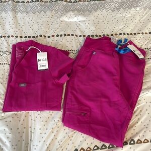 NWT Figs Scrub Set in Raspberry Sorbet - XXS, XSP